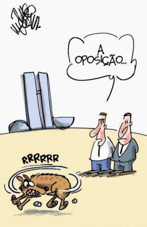 Charge do dia: Oposição circular!