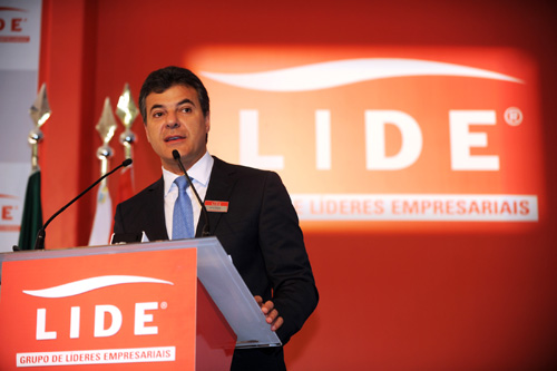 Gov. Beto Richa no fórum Lide - grupo de lÃderes empresariais.