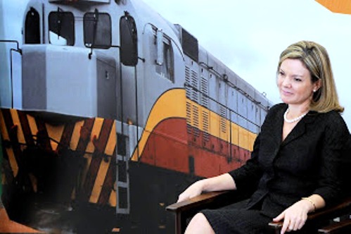 La garantia soy yo, diz Gleisi sobre ferrovias La garantia soy yo, diz Gleisi sobre ferrovias