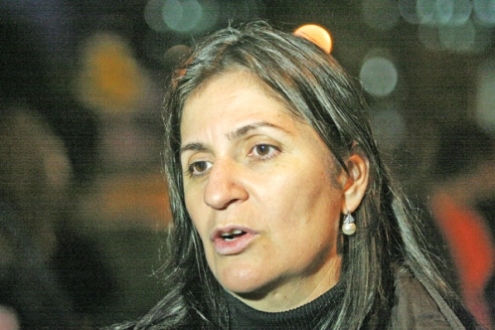 Vigilia dos professores estaduais em frente ao palacio da Araucarias.