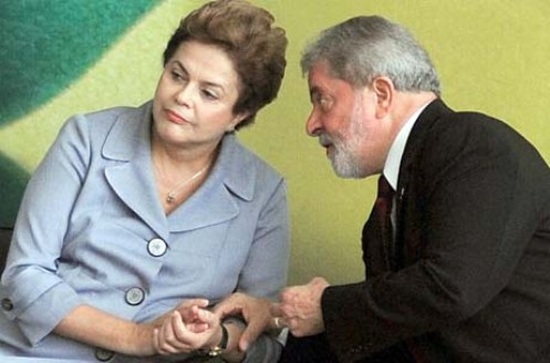 27/01/2011 -Brasília - presidenta Dilma Rousseff e o ex-presidente Luiz Inácio Lula da Silva (Antonio Cruz/ABr) --- COR