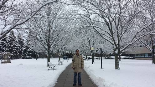 Aluno do Grupo Uninter, Luiz Fernando Kerscher, no Campus da Brock University, Canadá (1)