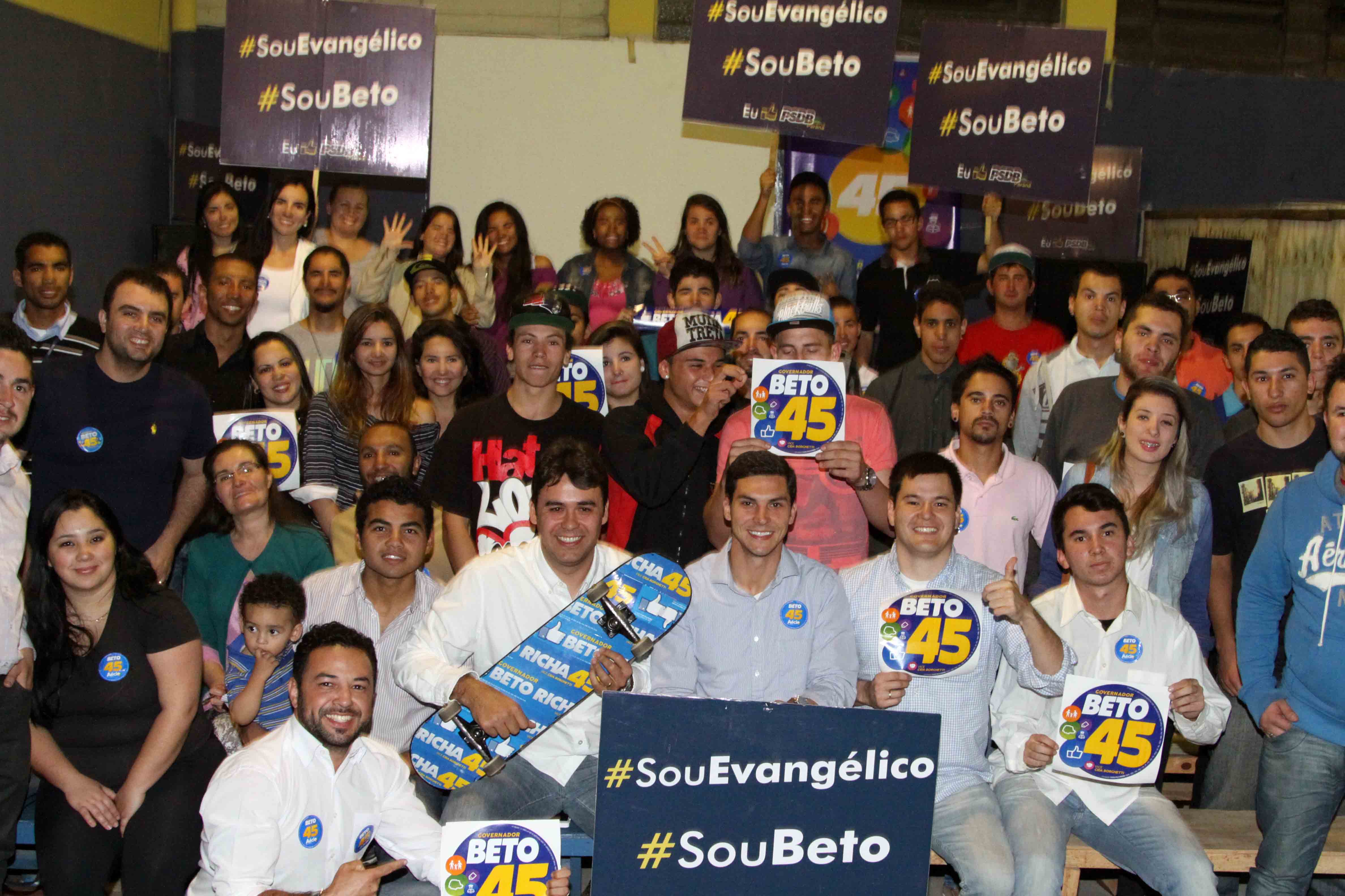 Juventude evangélica apóia Beto Richa Juventude evangélica apóia Beto Richa