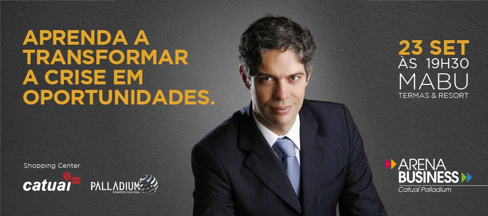 Ricardo Amorim fala para lojistas do Catuaí Palladium de Foz