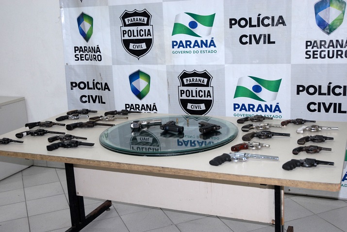 Armas roubadas em Fórum da Grande Curitiba são recuperadas pela Polícia Civil