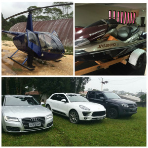 Carros de luxo e até helicóptero são apreendidos em operação contra quadrilha de roubo de cargas