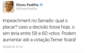 Temer fica, diz Padilha