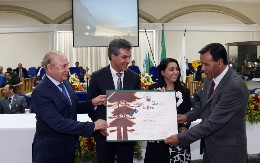 Pastor Perci Fontoura recebe  título de Cidadão do Paraná