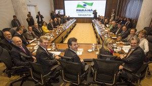 Governador Beto Richa durante reunião com o secretariado. Curitiba, 26/08/2015. Foto: Pedro Ribas/ANPr
