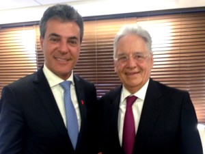 Governador Beto Richa com o ex-presidente Fernando Henrique Cardoso. Foto: Divulgação
