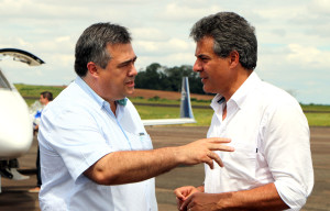 Beto Preto, prefeito de Apucarana, e o governador Beto Richa.