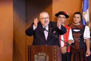 Posse do prefeito Rafael Greca no Memorial da Cidade. Curitiba, 01/01/2016 Foto:Joel Rocha/SMCS