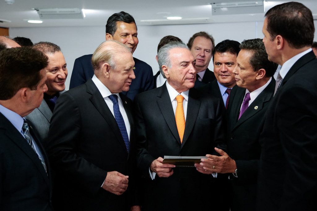 Ademar Traiano com Temer