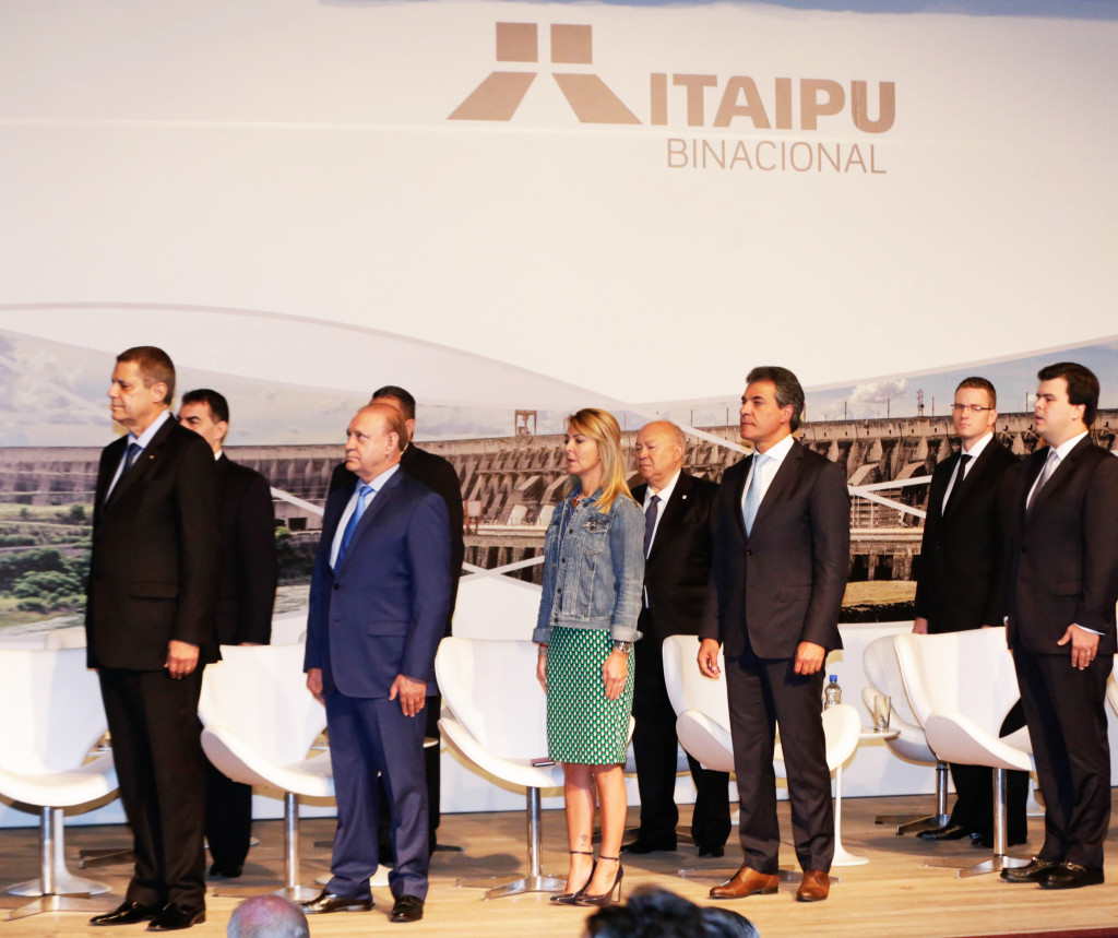 Ademar Traiano na posse da Itaipu