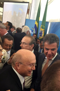Governador Beto Richa na posse do ministro da Justça Osmar Serraglio e do ministro das Relações Exteriores, Aloysio Nunes. Brasília, 07/03/2017. Foto: Divulgação ANPr