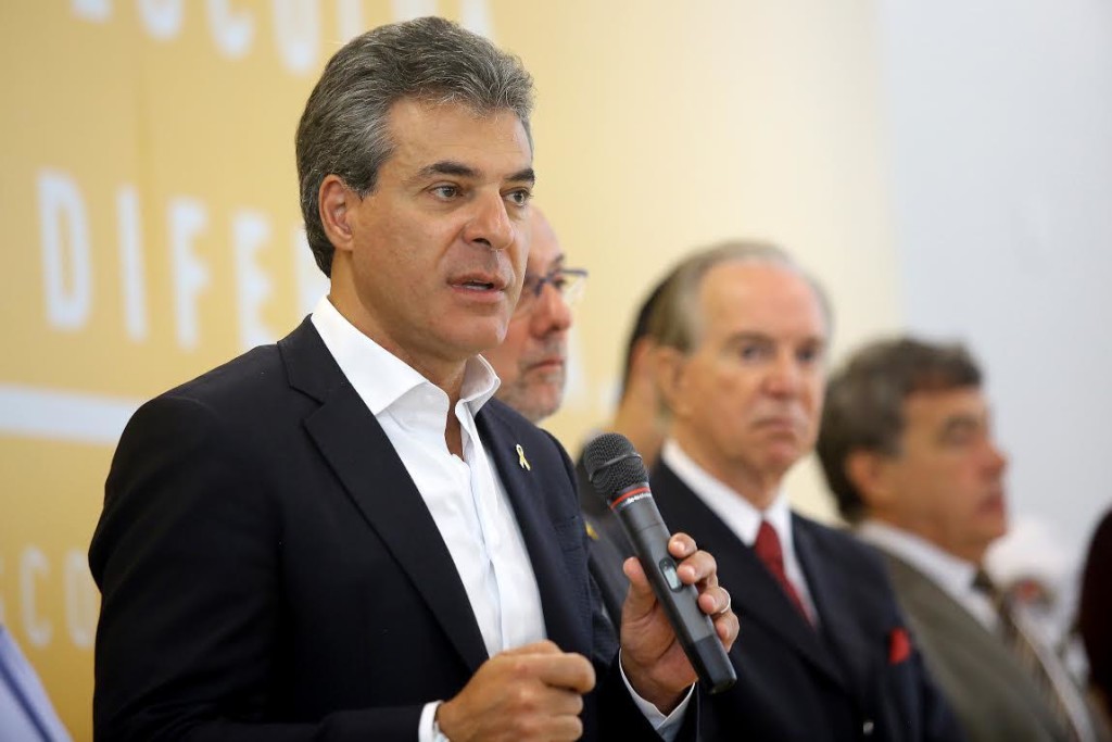 Governador Beto Richa participa da campanha Maio Amarelo np Palácio Iguaçu. Curitiba,05/05/2017 Foto: Jaelson Lucas / ANPr
