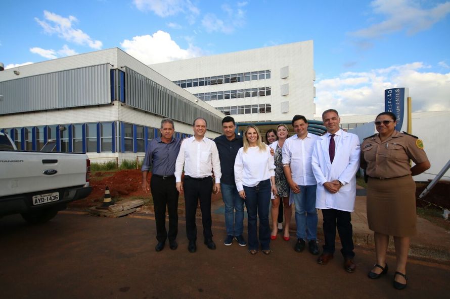 Cida Borghetti visita obras do Hospital Universitário da UEPG