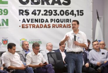 Ratinho Junior assinou convênio de R$ 47,3 milhões para obras de infraestrutura