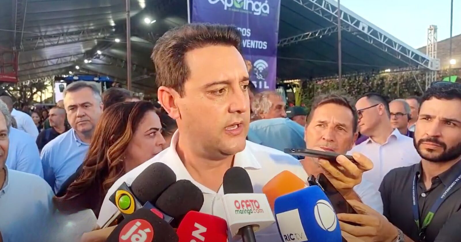 governador ratinho junior (psd) responde pergunta sobre candidatura a presidente